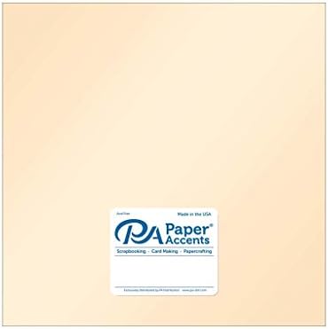 PA Cdstk 12x12 Pearlized 105lb Cameo (25 sheets)