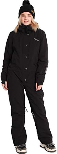 Bluemagic Women's One Pieces Ski Suits Jumpsuits Coveralls Winter Outdoor Waterproof Snowsuits for Snow Sports