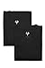 Texere Men's Crew Neck Undershirts (2-Pack, Black, Medium) Unique Gifts for Boyfriend Husband Dad MB6301-BLK-M