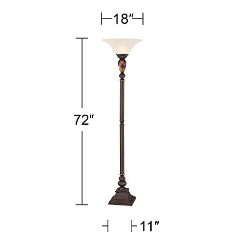 Kathy Ireland Mulholland 72" Torchiere Floor Lamp - Image 5