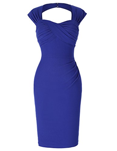 Women's Knee-Length Sweetheart Vintage Bodycon Party Dresses Size 8 BP155-5