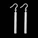 Naivo Fine Jewelry Unique Sterling Sliver Plated Oblong Dangle Earrings with Fishhook Back