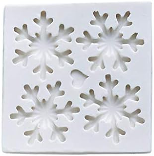 COLUDOR 3D Christmas Theme Snowflake Soap Fondant Mold Suger Cake Chocolate Decorating