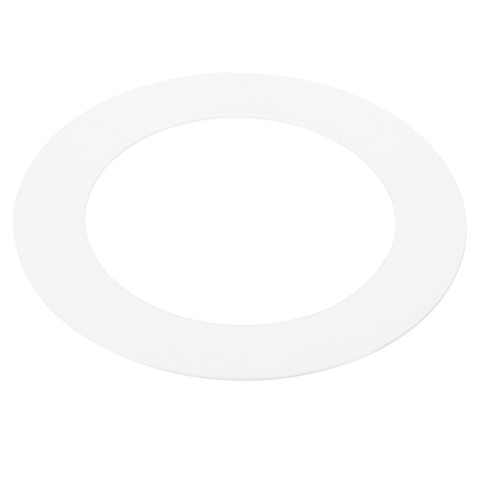 PATIKIL 2.2" ID 3.2" OD Light Trim Ring, White Goof Ring Matte Circular Light Cover Lighting Fixture for Ceiling Wall Recessed Can Downlights