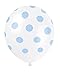 12" Latex Light Blue Polka Dot Balloons, 6ct primary