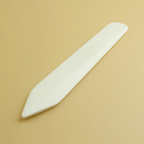 Bone Folder Creaser Scoring Folding Creasing Paper Leather DIY Craft Tool,White (1Pcs)