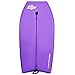 Goplus 41 inch Super Bodyboard Body Board EPS Core, IXPE Deck, HDPE Slick Bottom with Leash, Light Weight Perfect Surfing for Kids and Adults (Purple)