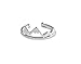 Rosa Vila Mountain Range Ring for Women, Ideal Gift for Outdoor Lovers and Hikers, Adjustable Mountain Rings for Women