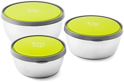 Leak Proof Bento Lunch Box Set – 3 Pack Nesting Stainless Steel Metal Storage Food Containers for Men Women or Kids – BPA Toxin Free for Work or Healthy School Lunches - Durable Sandwich Box