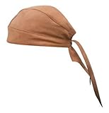 Unisex Adult AL3247 Plain Skull Cap One Size Brown