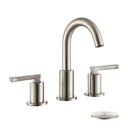 ROFFENNY Widespread Bathroom Faucets Brushed Nickel Modern 3-Holes 8 inch Two-Handle Bathroom Sink Faucet, with Pop-up…
