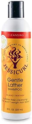 Jessicurls Gentle Lather Shampoo, Island Fantasy, 8 oz
