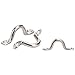 Amarine Made Stainless Steel Bimini Boat Top PAD Eye, Eye Straps, Tie Down, Kayak Deck Loops, Tie Down Anchor Point, footman's Loop for Kayak Canoe Rigging (6-Pack)