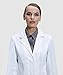 Dr. James Stylish Tailored Fit Lab Coat for Petite Women • 34 Inch Length US 4 US-18-B