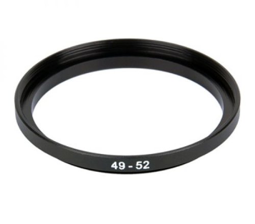 Khalia-Foto - Anello adattatore in metallo per fotocamera, da 49 mm a 52 mm