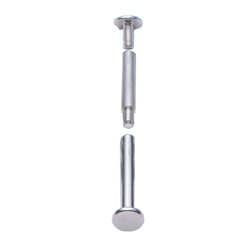 Charles Leonard Inc., Screw Posts, Aluminum, Post Length, 2 Inches, 100/Box (3710L)