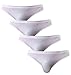 WINDAY Men Briefs Breathable Ice Silk Triangle Bikinis and Briefs N04 XXL/US XL 4-Pack White