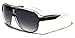 Turbo Aviator Men's Women's Retro Sunglasses Flat Top Frame