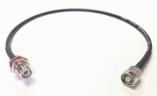 5ft TNC Reverse Polarity Male to TNC Reverse Polarity Female Bulkhead LMR-195 Cable