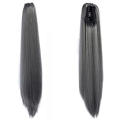 22 Inch Long Wavy Hair Ponytail Synthetic Wrap On