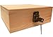 Locking Storage and Keepsake box with lid- Wooden Storage Box for Home - Treasure Box with compartments Natural Pine Wood Gift Boxes (Natural Wood)
