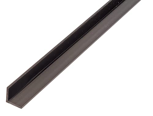 Alberts 471422 Cornière | PVC Noir | 1000 x 25 x 25 mm Profilés