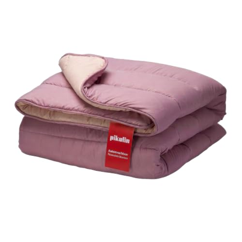 PIKOLIN Hypoallergenic Quilt/Duvet Cover, Feather-Touch, Autumn-Winter, 300 g/m², Fiber, Mauve, Cama 150/160-240 x 220 cm