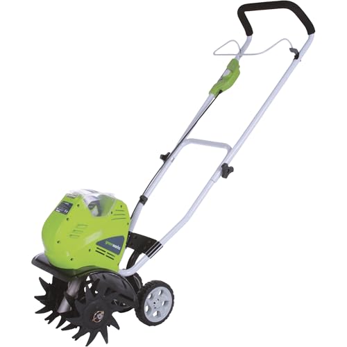 Greenworks 40V 10" Cordless Tiller / Cultivator, 4.0Ah Battery and Charger Incl…