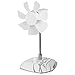 Arctic Breeze USB Desktop Fan with Flexible Neck and Adjustable Fan Speed, Gooseneck Fan, White Color: White, Model: ABACO-BRZWH01-BL, Electronics & Accessories Store