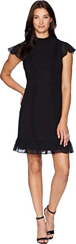 adrianna papell textured chiffon ruffle dress Sleeveless Floral Chiffon High Low Ruffle Gown In Black Multi