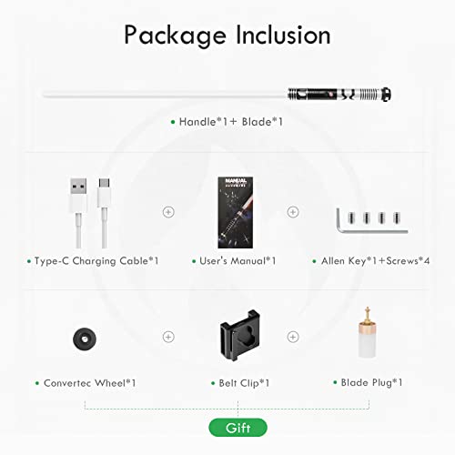 CUSTOM SABER Smooth Swing RGBX Light Saber, Motion Control for Turn on