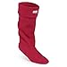 Hunter Unisex Adults Boot Socks Wellingtons Winter Warm Fleece Wellys - Red - L