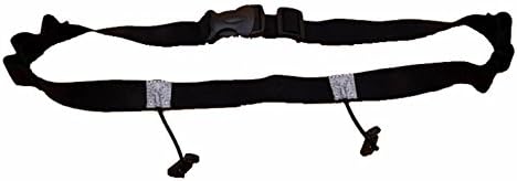 eCiclico Marathon Triathlon Race Number Belt With Number Holder (black)