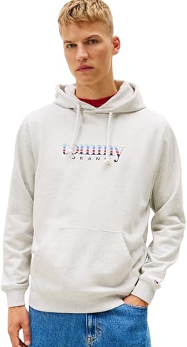 Herren TJM Reg Entry DNA Play Hood Dm0dm22642 Pullover Hoodie (1er Pack), Grau (Ice Grey Heather), M