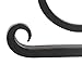 Stur-De Blacksmith Handmade Toilet Paper Holder - Wrought Iron Rustic Wall Mount Tissue Holder for Bathroom, Toilet Paper Roll Holder for Farmhouse Style Homes & Vintage Houses - Black, 6 x 4.4 Inches
