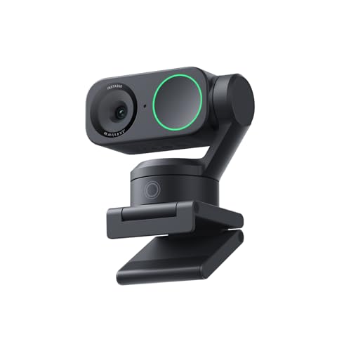 Insta360 Link 2 Schwarz - 4K Webcam für PC/Mac, 1/2"-Sensor