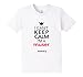 Kids musical.ly keep calm classic (Fitted Cut) 10 White