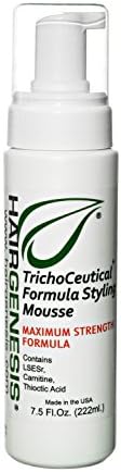 Hair Genesis Trichoceutical Formula Styling Mousse, Maxmimum Strength Formula 7.5 Oz. (222 Ml).