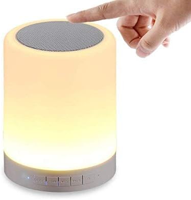 Hayman Led Touch Lamp Bluetooth Speaker, Wireless HiFi Speaker Light, USB Rechargeable Portable with TWS for Party Festival Camping, Different Lighting Modes (T-LAMP)