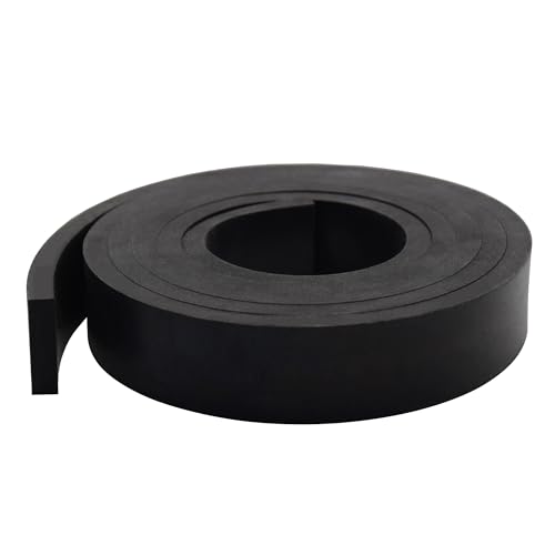 Neoprene Rubber Strips 1/4 Inch Thick x 1 Inch Wide x 5 Feet Long Solid ...