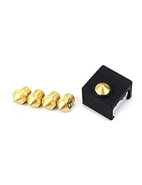 FYSETC   Boquilla de latón para impresora 3D MK10 (0.016 in, 0.012 in, 0.069 in, filamento para Makerbot Reprap Wanhao Maker Select V2 MK10)