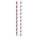 Red Polka Dot & Striped Paper Straws, 24ct