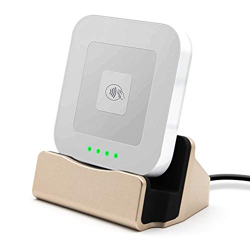 Square Card Reader Charger Dock, Boomba Charging Station Compatible with Square Card Reader (Gold)