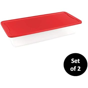 HOMZ Holiday Plastic Storage Container, 41 Quart - 34.375