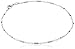 Sterling Silver Italian Diamond Cut Bar Station Anklet, 9