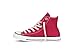 Converse Chuck Taylor All Star Canvas High Top Sneaker, Red, 9.5 Men/11.5 US Women