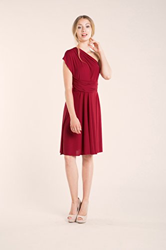 Bordeaux Short Convertible Cocktail Dress | Desertcart Aruba
