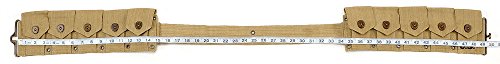 World War Supply US M1923 M1 Garand Cartridge Belt Khaki Marked JT&L 1942 up to 49" waist
