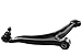 Prime Choice Auto Parts CAK70108PR 2 Front Lower Control Arms