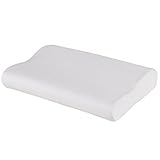 Puredown Sleep Memory Foam Contour Pillow for Neck Pain Stay Cool Removable Cover By Cotton (Queen)